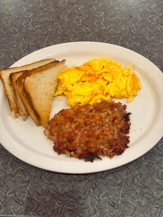 Corn Beef Hash Slam (Farm Fresh Eggs).